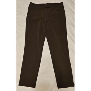 Lafayette 148 New York Brown Irving Slacks 12 womens
